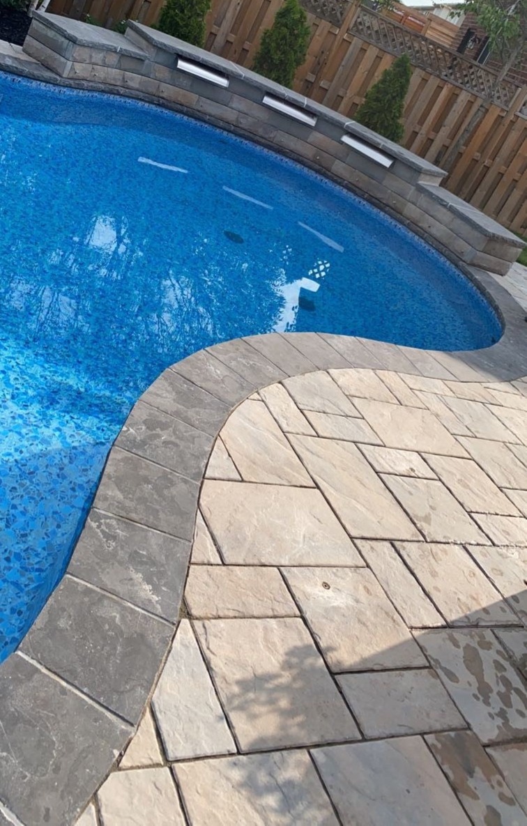 Pool surround installation
